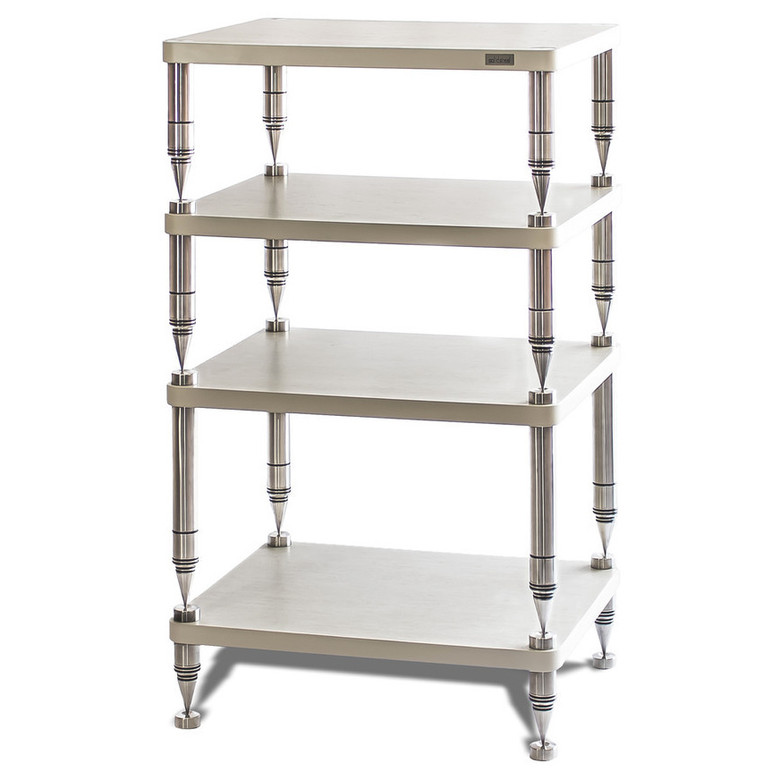 Solid Steel HP-4 Ceramic Hi-Fi Rack (Natural)