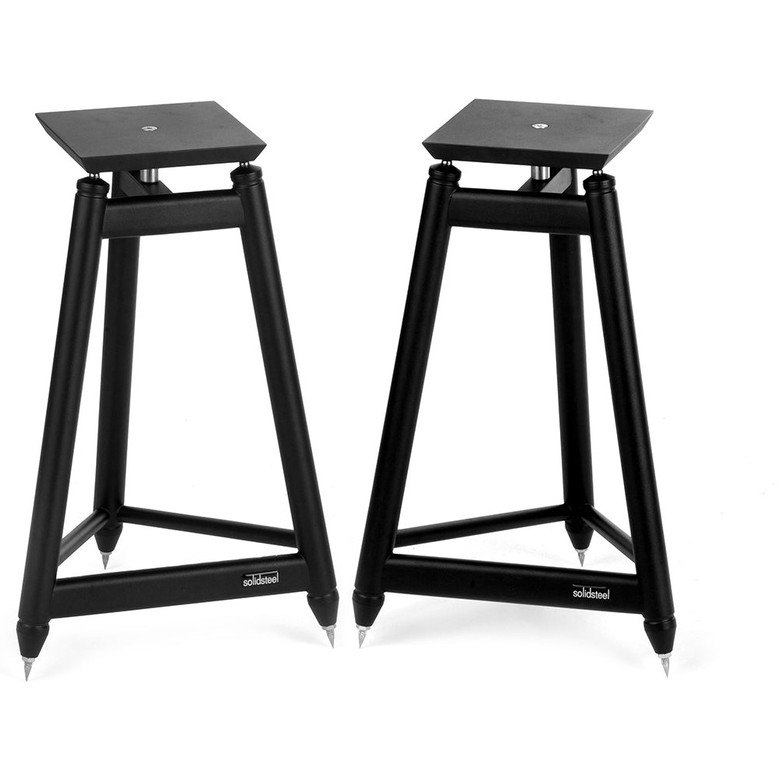 Solid Steel SS-5 Vintage Speaker Stands (Black) (Pair)