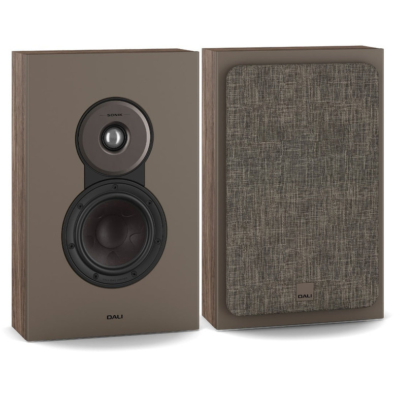 DALI Sonik On-Wall Walnut — hero view (Pair)