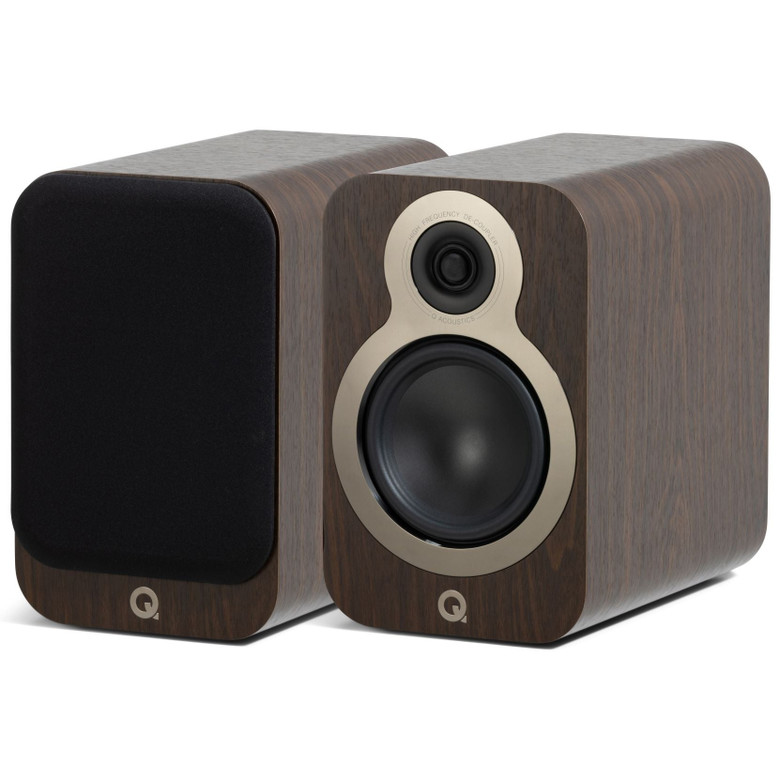 Q Acoustics 3030c Bookshelf Speakers Claro Walnut (Pair)
