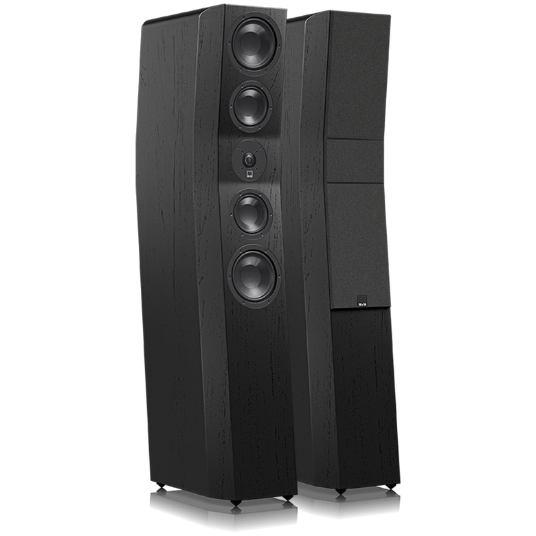 SVS Ultra Evolution Tower Speaker - Black Ash (Pair) - Front Hero View