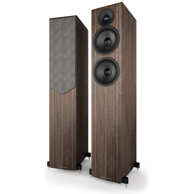 Acoustic Energy AE309 MK2 Floorstanding Speakers Walnut (Pair) — angled hero view