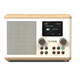 Pure Classic H4 Radio Cotton White and Oak — front view
