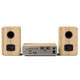 Pure Classic Stereo Music System Cotton White and Oak — rear panel