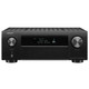 Denon AVC-X4700H AV Receiver Black — three-quarter front view