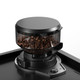 Loewe Aura Pure Espresso Machine bean hopper and grinder close-up