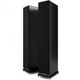 Pair of Acoustic Energy AE120² Floorstanding Speakers (Black) angled view with grilles