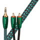 AudioQuest Evergreen 3.5mm Mini to RCA — close-up of terminations and nylon braid