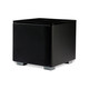 REL Acoustics HT/1205 MKII Subwoofer Black — angled view (grille on)