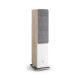 DALI Oberon 7 Floorstanding Speakers Light Oak (Pair) — hero view (grille on)