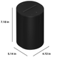 Sonos Era 100 Smart Speaker Black (Single)