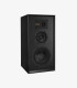 Wharfedale Super Linton Bookshelf Speaker (Black Oak) angled hero view