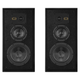 Wharfedale Super Linton Bookshelf Speakers (Black Oak) front view pair