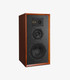 Wharfedale Super Linton Bookshelf Speaker (Mahogany Red) angled view