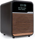 Ruark R1 Mk4 Deluxe Bluetooth Radio Espresso — three-quarter view with display