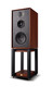 Wharfedale Linton Standmount Speakers Mahogany Red (Pair) — three-quarter angle