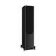 Wharfedale Evo 5.3 Floorstanding Speakers Black (Pair) — three-quarter view (grille on)