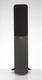 Q Acoustics 3050i Graphite Grey — single speaker front view with magnetic grille attached