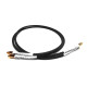 Black Rhodium INTRO RCA Stereo Cables With Gold Plated RCA Plugs
