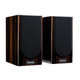 Monitor Audio Gold 100 5G Bookshelf Speaker Piano Ebony (Pair) — front view (grilles on)