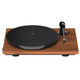 Pro-Ject E1 Turntable Walnut — front view