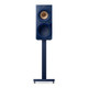 KEF R3 Meta Standmount Speakers Indigo Gloss (Pair) — single front view on stand