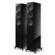 KEF R5 Meta Floorstanding Speakers Black (Pair) — front view (alternate angle)