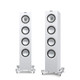 KEF Q550 Floorstanding Speakers Satin White (Pair) - Front