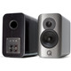 Q Acoustics Concept 300 Standmount Speakers Silver and Ebony (Pair)