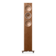 KEF R5 Meta Floorstanding Speakers Walnut (Pair) — front view