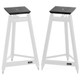 Solid Steel SS-5 Vintage Speaker Stands (White) (Pair)