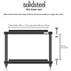 Solid Steel S5-2 Hi-Fi Rack (Black) — dimensions diagram