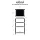 Solid Steel S5-4 Hi-Fi Rack — detailed dimension diagram with shelf spacing