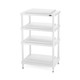 Solid Steel S5-4 Hi-Fi Rack in White — alternative angle showing twin-shelf construction