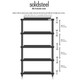 Solid Steel S5-5 Hi-Fi Rack (Black) — dimensions diagram