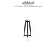 Solid Steel SS-7 Speaker Stands (White) (Pair) — dimensions diagram