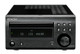 Denon RCD-M41DAB front panel showing CD slot, display, and controls