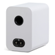 Q Acoustics 3020C Bookshelf Speakers Arctic White — rear angle view showing port and cabinet