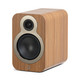 Q Acoustics 3020C Bookshelf Speakers Oak (Pair) — front angled view