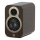 Q Acoustics 3010c Bookshelf Speakers Walnut (Pair) — front angled view (no grille)