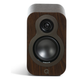 Q Acoustics 3010c Bookshelf Speakers Walnut (Pair) — front view (no grille)