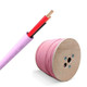 QED QX16/2 LSZH Speaker Cable Pink (300m Reel) — cable reel