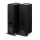 Q Acoustics M40 Wireless Micro-Tower Speakers Black rear angled pair view