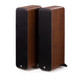 Q Acoustics M40 Wireless Micro-Tower Speakers Walnut (Pair) — hero view