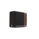 Q Acoustics Concept 300 Standmount Speakers Black and Rosewood (Excl. Stand) (Pair) — front view (single, grille on)