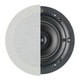 Q Install QI50CW In-Ceiling Speaker — front view with grille and without