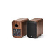 Q Acoustics M20 Wireless Music System Walnut (Pair) — rear and front pair view