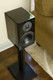 SVS Prime Bookshelf Speaker - Black Ash (Pair) — side view on stand
