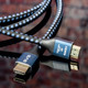 SVS SoundPath Ultra HDMI Cable - 1m — lifestyle, cable on reflective surface