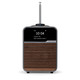 Ruark R1S Smart Radio Mid Grey — front view (antenna extended)